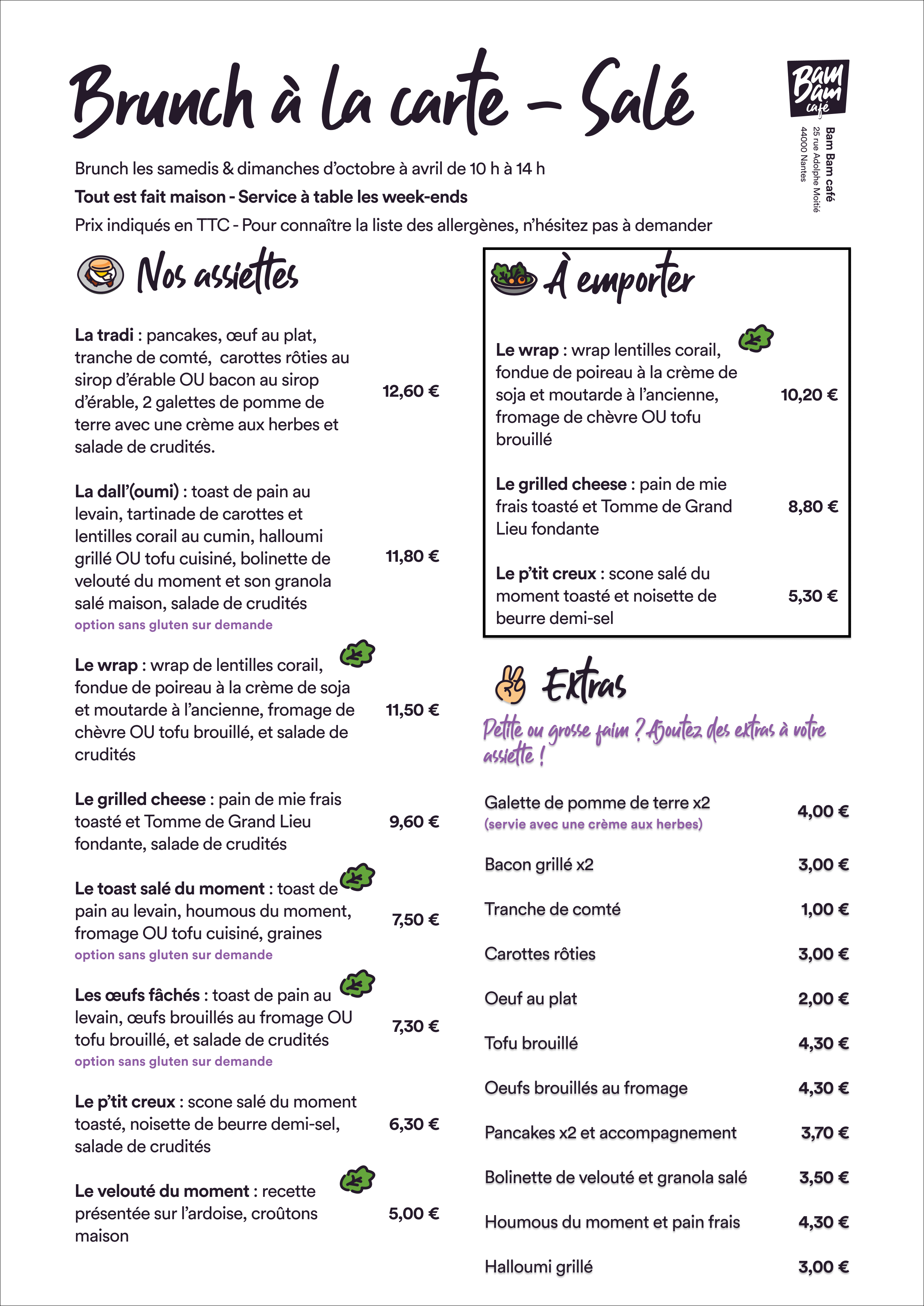 Brunch - Salé brunch nantes