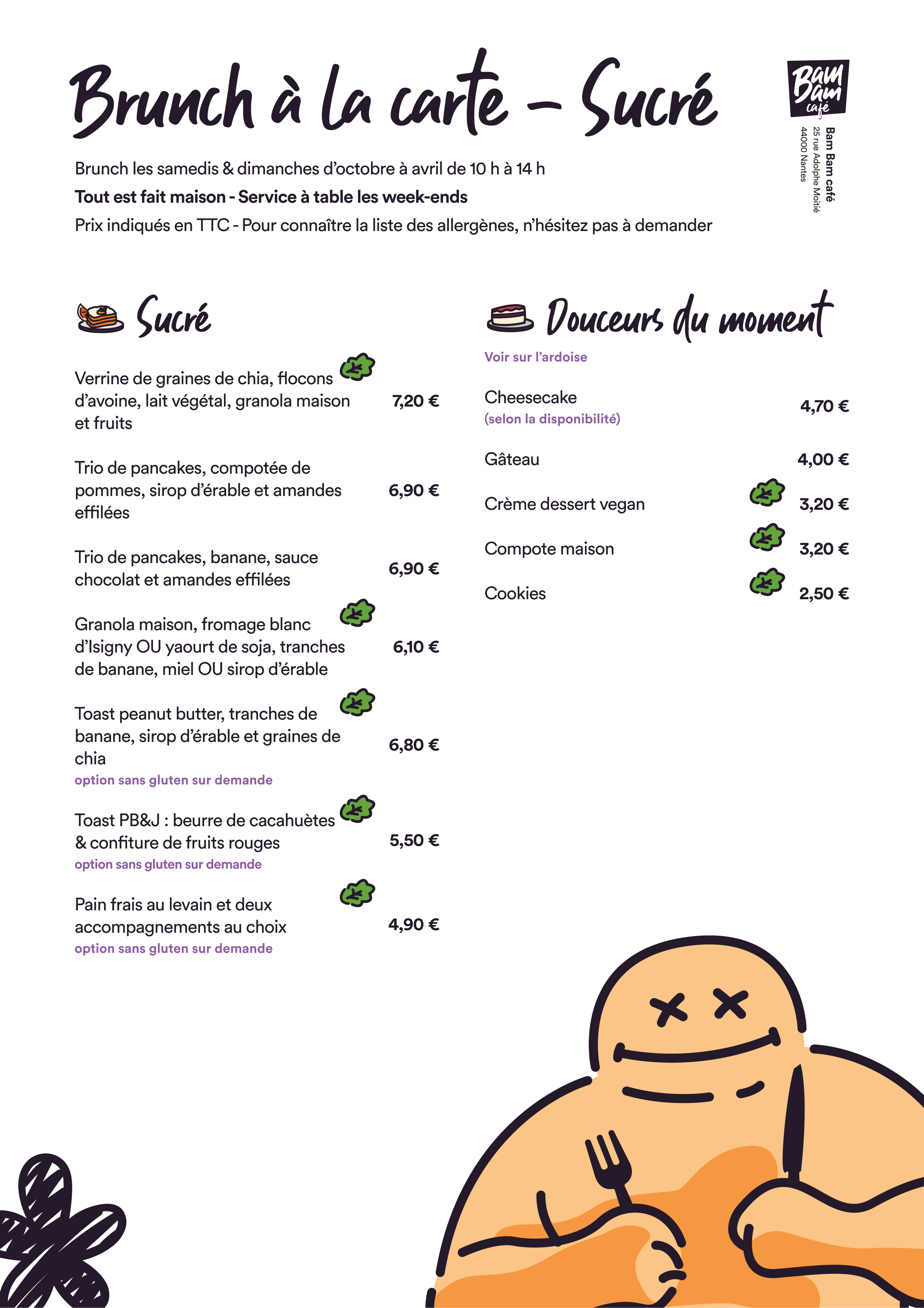 Brunch - sucré brunch nantes